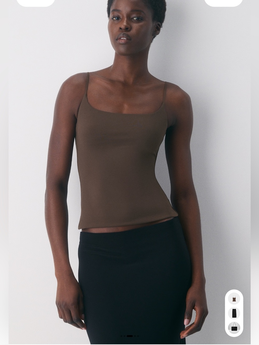 Original Contour Presence Cami Tank - Rich Mocha Brown